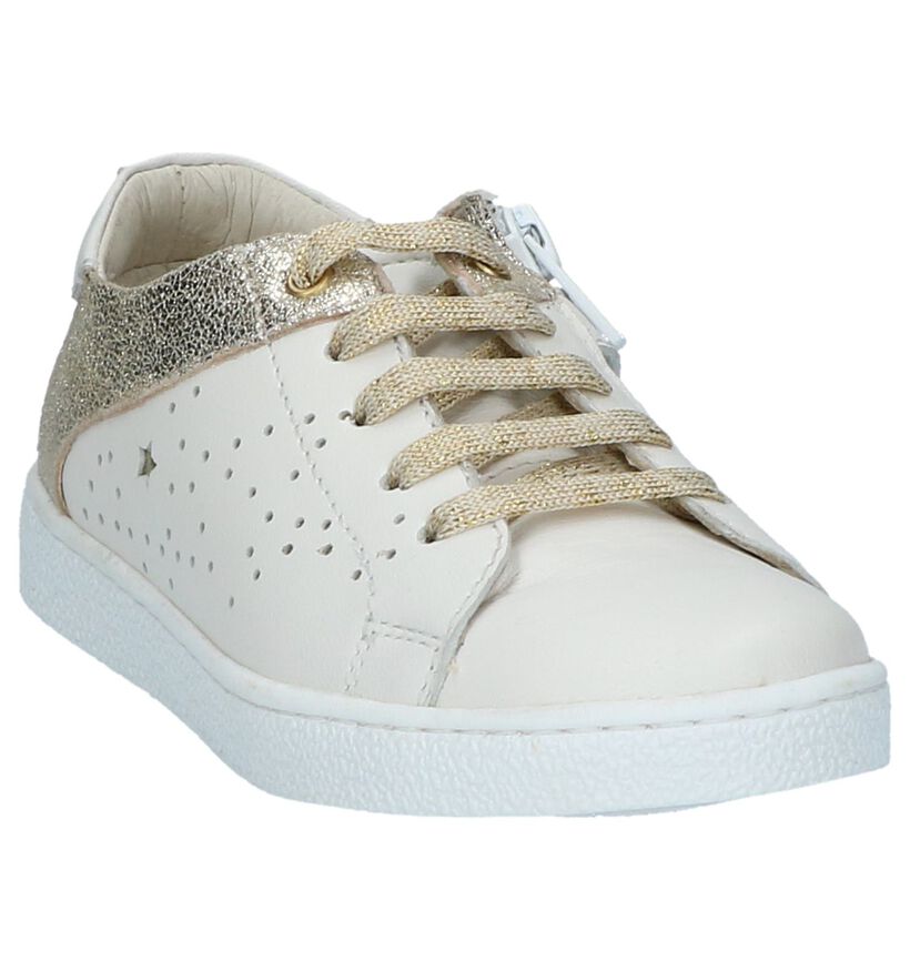 Milo & Mila Baskets basses en Blanc en cuir (210051)