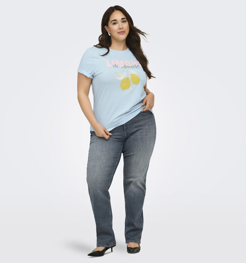 ONLY Carkita Pearl Blauwe T-shirt voor dames (375073)