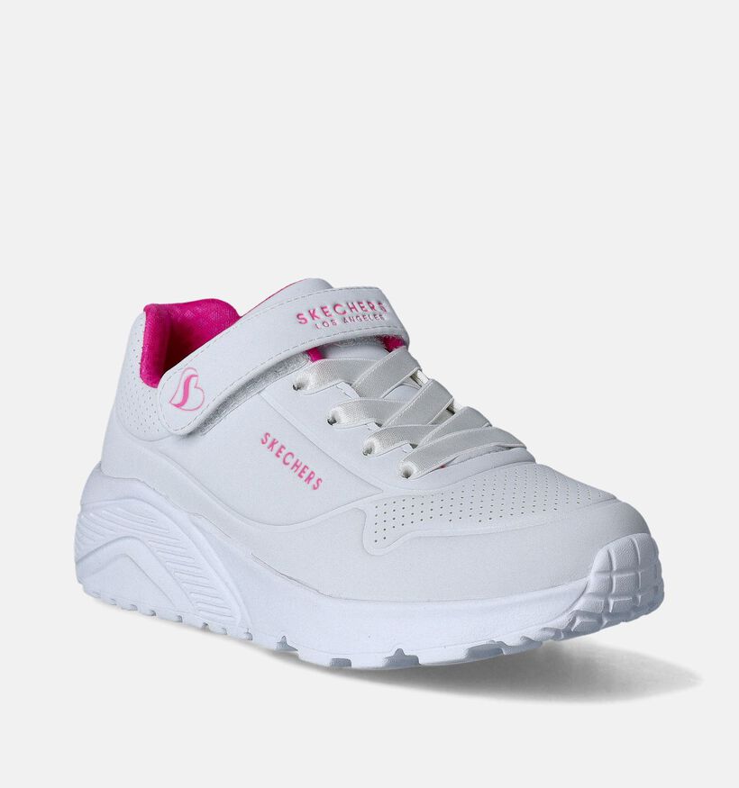 Skechers Uno Lite Baskets en Blanc pour filles (361578)