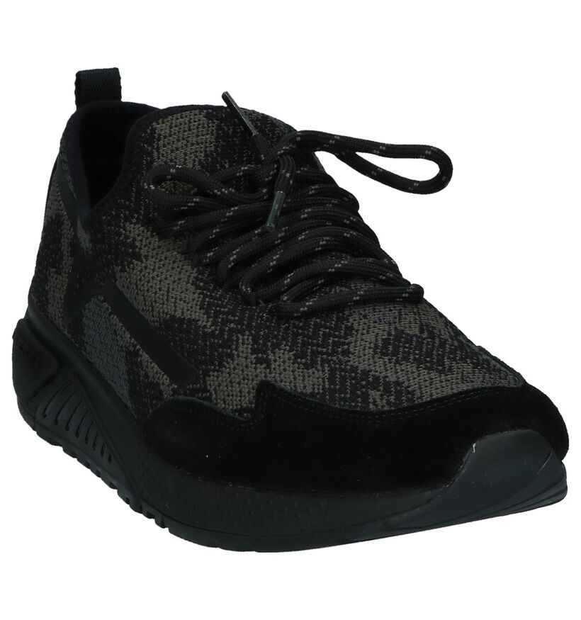 Diesel Baskets hautes en Noir en textile (208665)