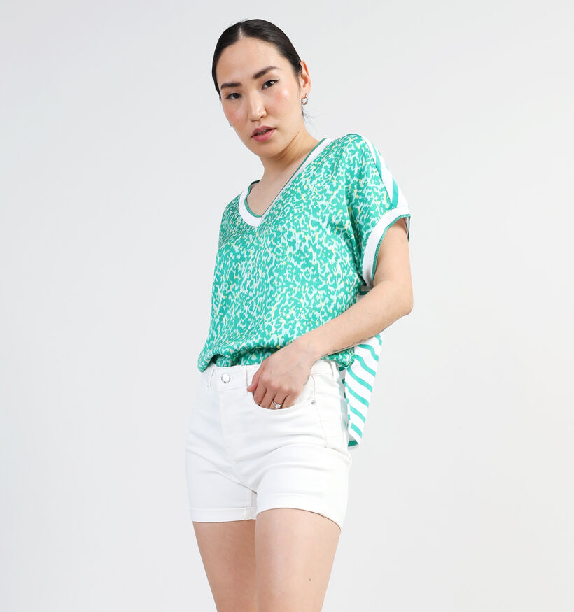 comma casual identity Groene Blouse voor dames (345062)
