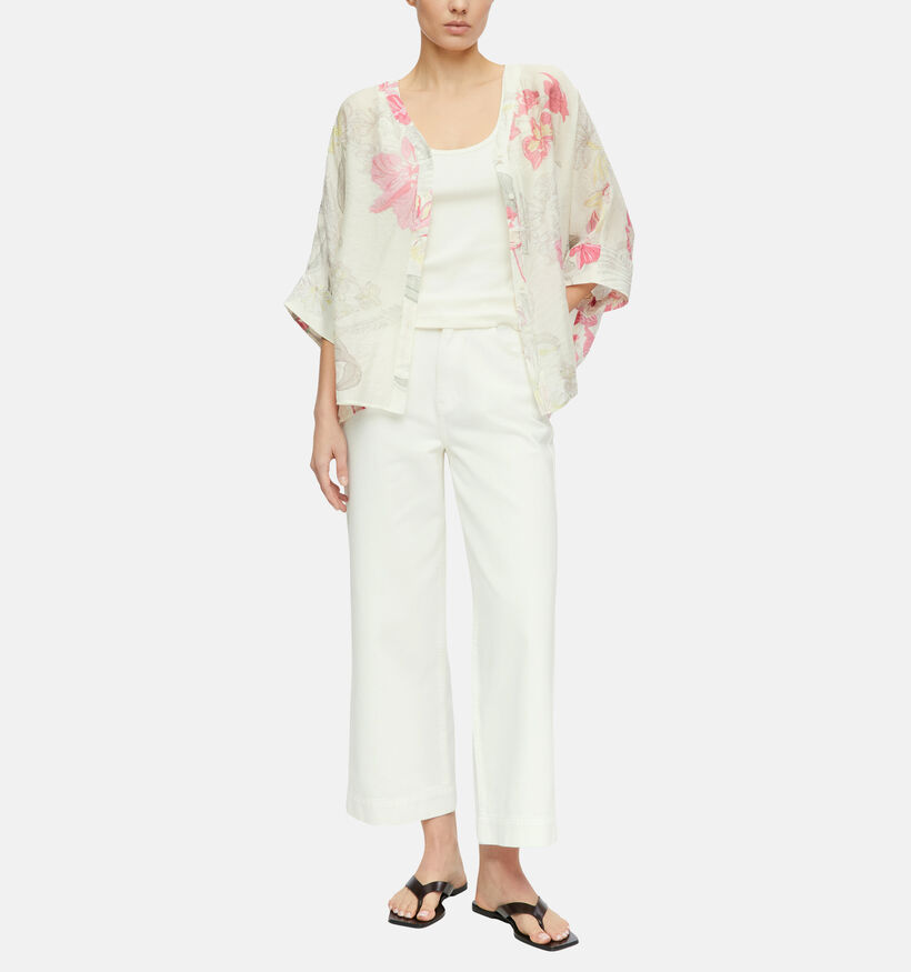 comma Witte Blouse voor dames (375077)