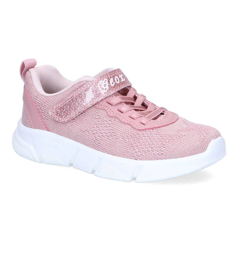 Geox Aril Baskets en Rose pour filles (302617) - pour semelles orthopédiques