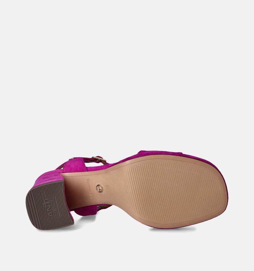 Tamaris Fuchsia Sandalen met blokhak voor dames (354398)
