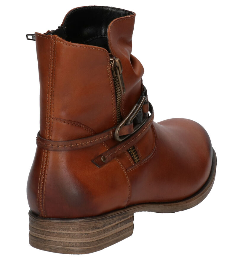 Remonte Bottes basses en Cognac en cuir (260589)