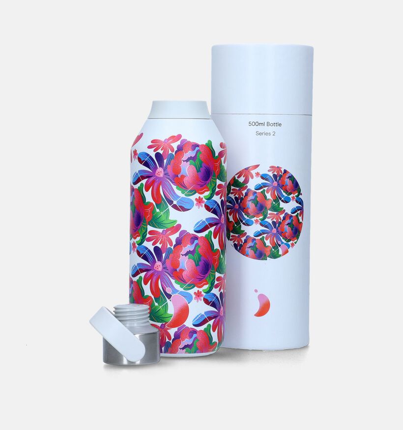 Chilly&rsquo;s Series 2 Peony Trumble Witte Drinkfles 500ml voor dames, meisjes (356817)