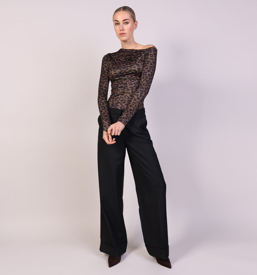 Guess Bruine T-shirt met Lange Mouwen voor dames (373140)