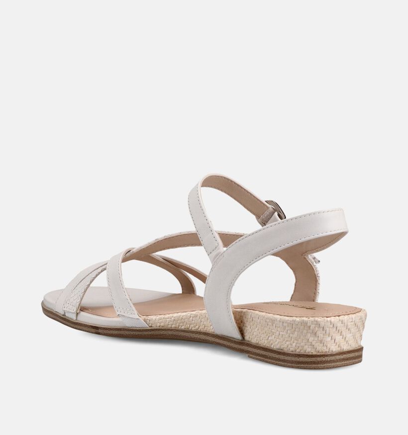 Tamaris Sandales plates en Blanc pour femmes (371725)