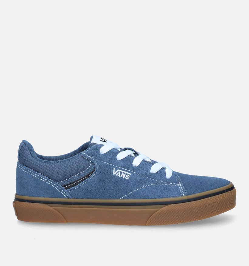 Vans Seldan Baskets de skate en Bleu pour garçons (334088)