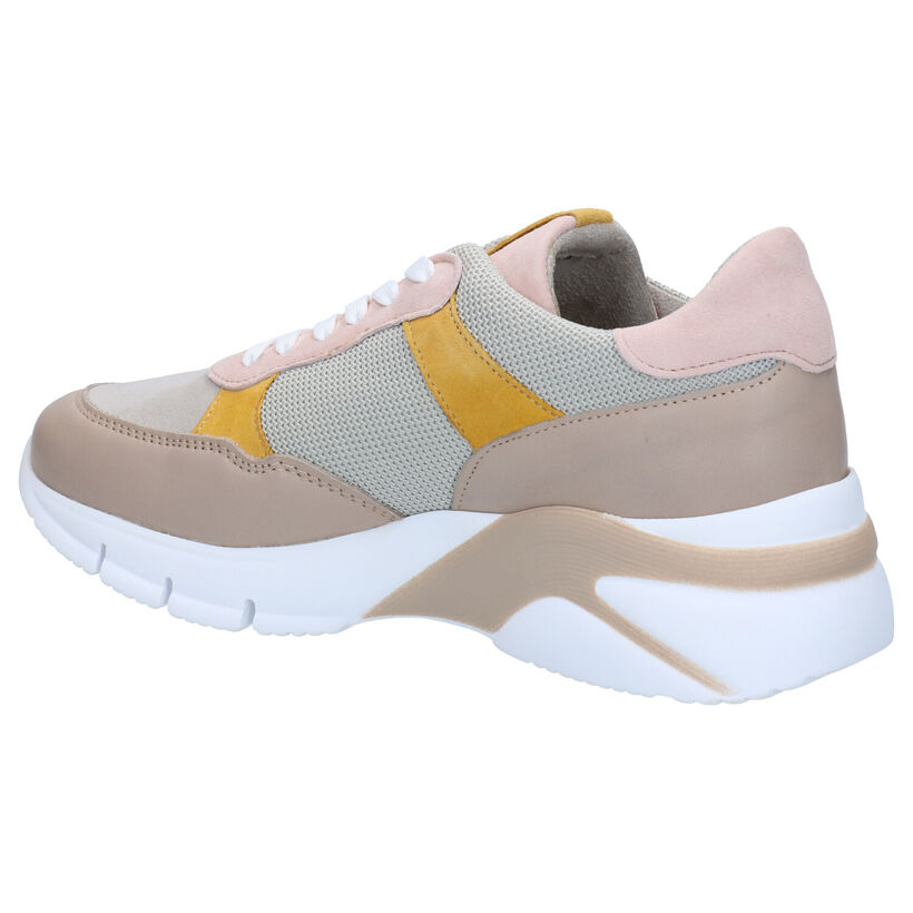 Tamaris Baskets casual en Beige foncé en cuir (277348)