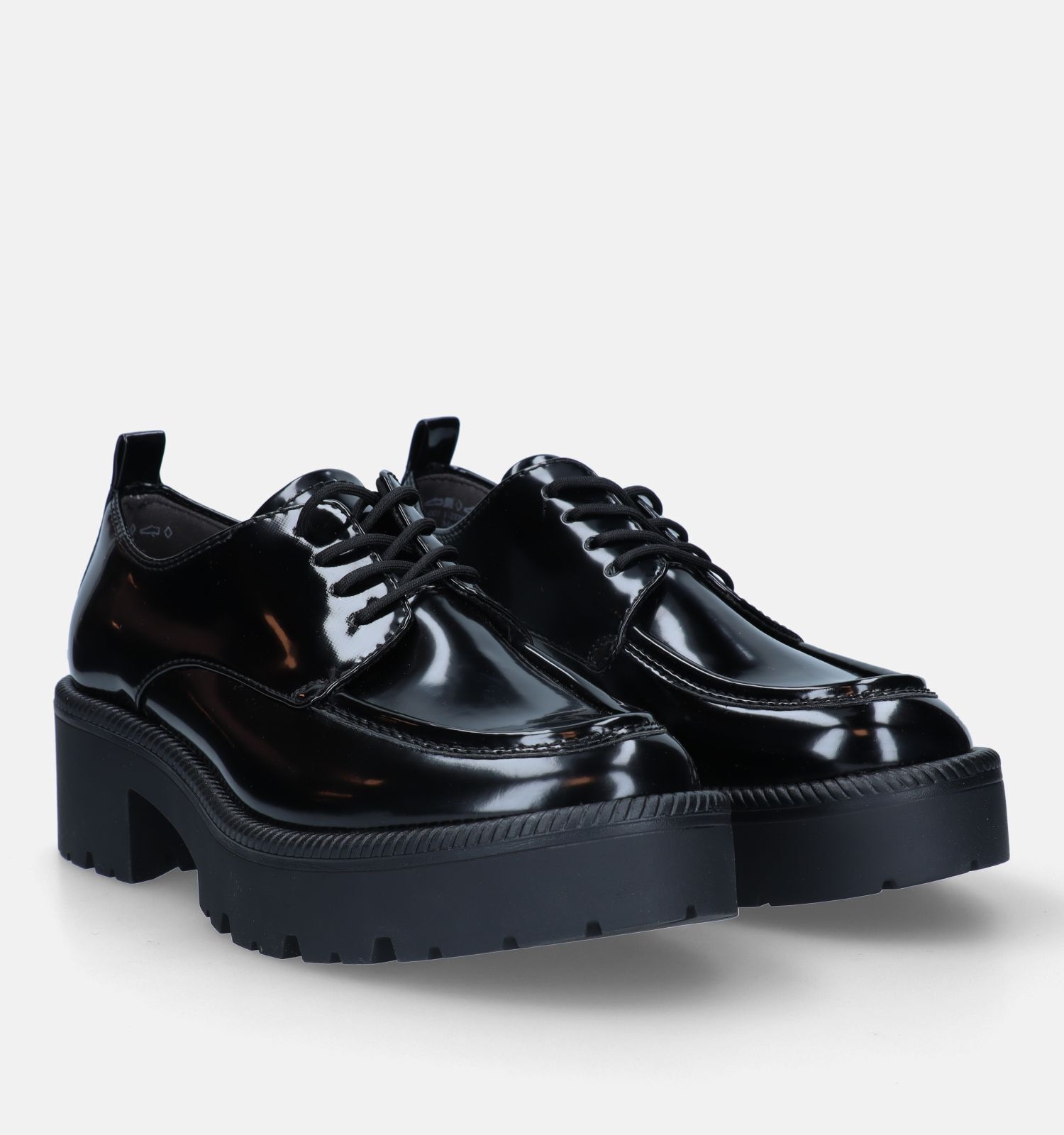Tamaris Zwarte Chunky Veterschoenen Dames Lage schoenen Online