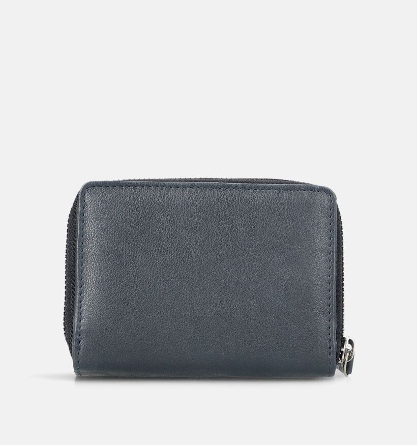 Burkely Skylar Donkerblauwe Ritsportemonnee voor dames (372482)