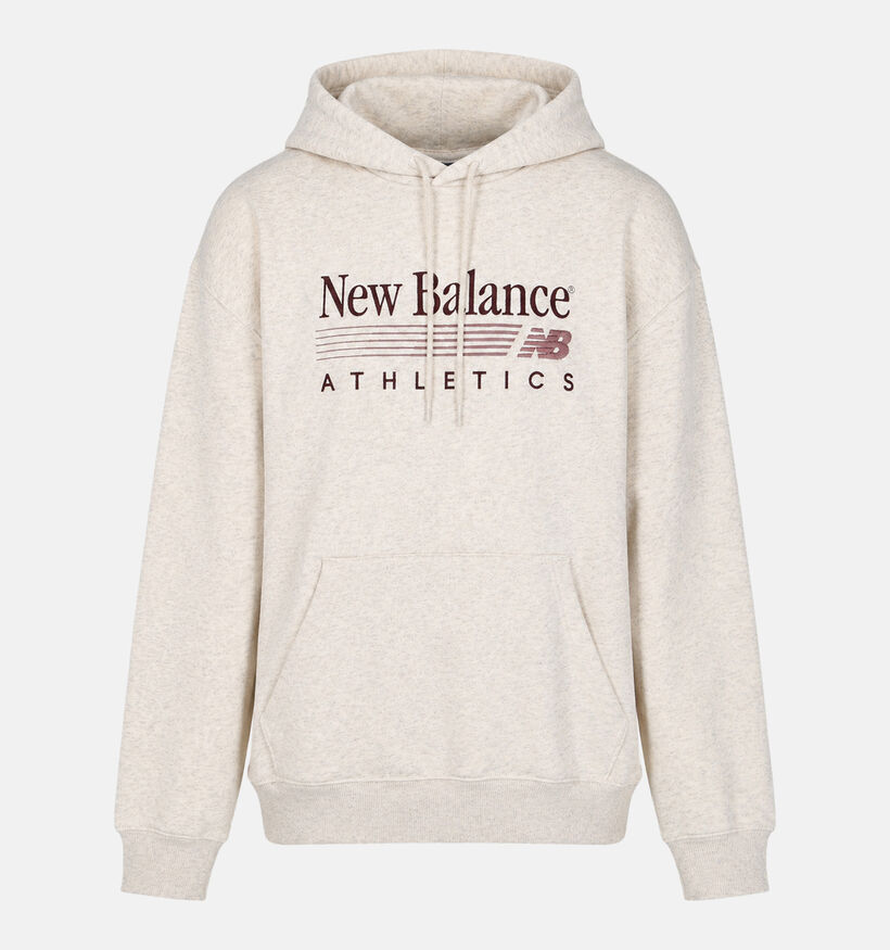 New Balance Trackside Beige Sweater met Kap voor dames (385899)