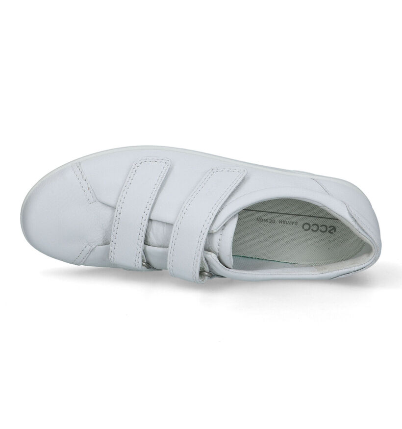 ECCO Soft 2.0 Chaussures à velcro en Blanc pour femmes (321149) - pour semelles orthopédiques