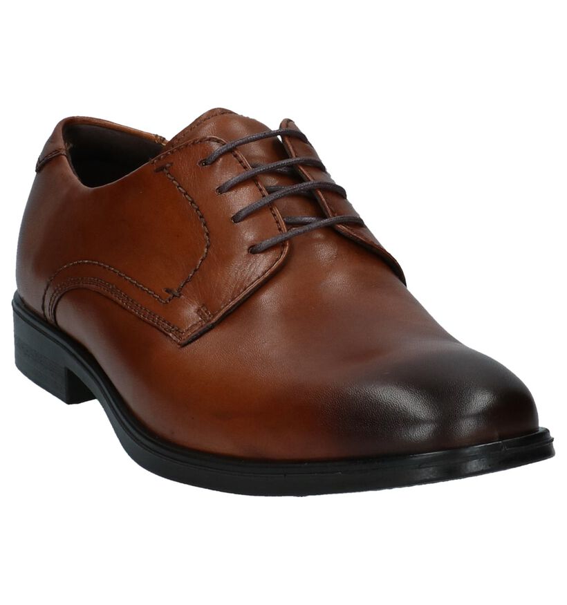 Ecco Melbourne Veterschoenen Cognac, , pdp