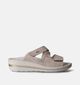Hush Puppies Tutos Beige Slippers voor dames (357584) - geschikt voor steunzolen