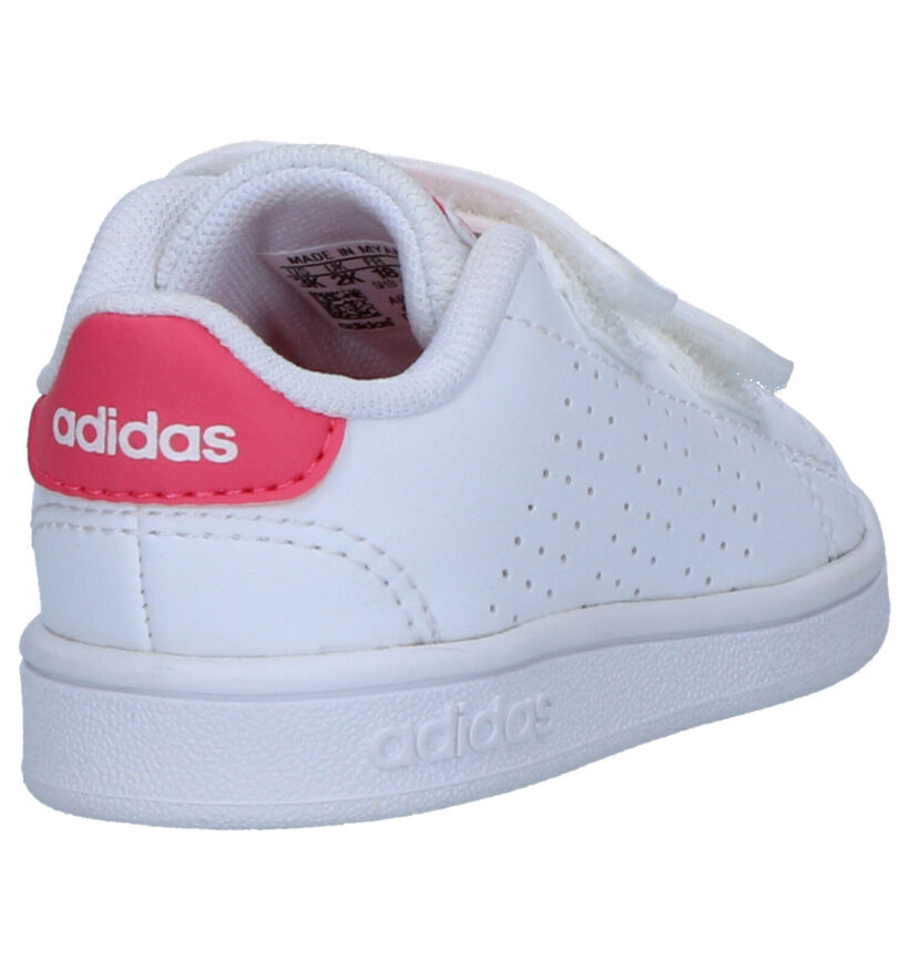 adidas Advantage I Chaussures pour bébé en Blanc en simili cuir (284709)