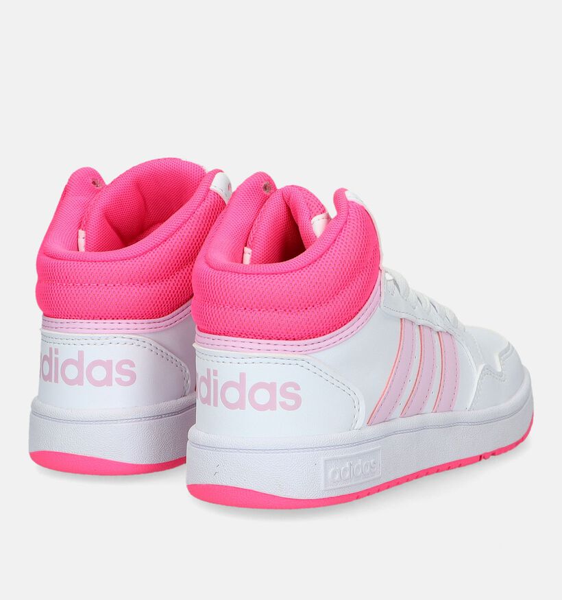 adidas Hoops Mid 3.0 K Witte Sneakers voor meisjes (332375)