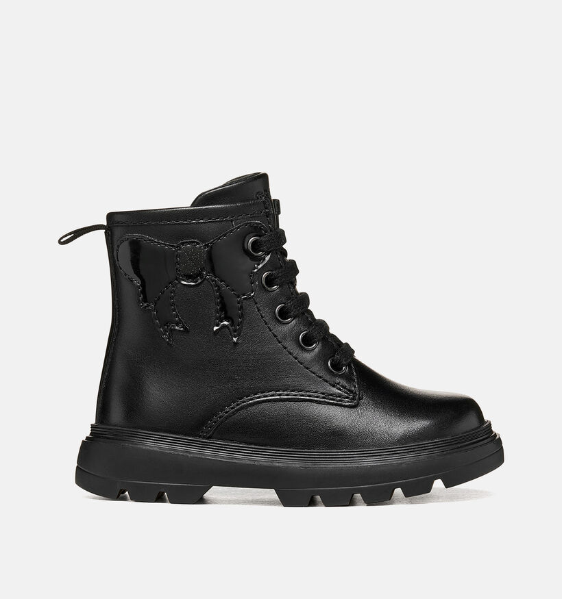 Geox Kiddartah Zwarte Boots met Veters en Rits voor meisjes (377731) - geschikt voor steunzolen