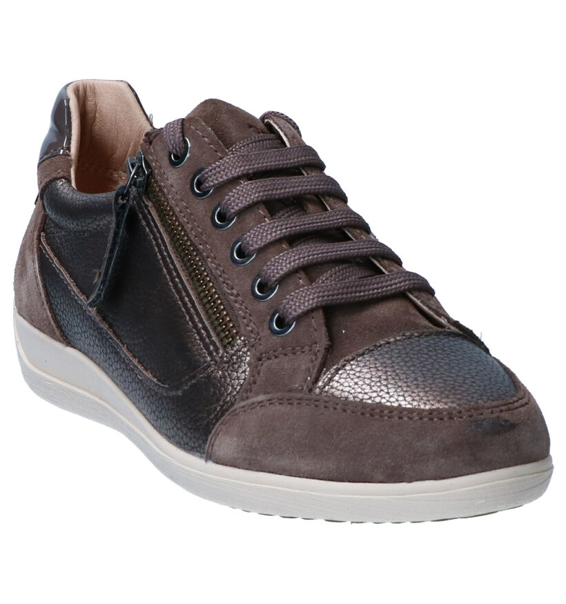 Geox Chaussures à lacets en Marron en cuir (263613)