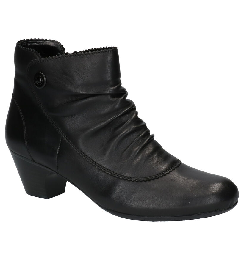 Rieker Bottillons à talons en Noir en cuir (260560)