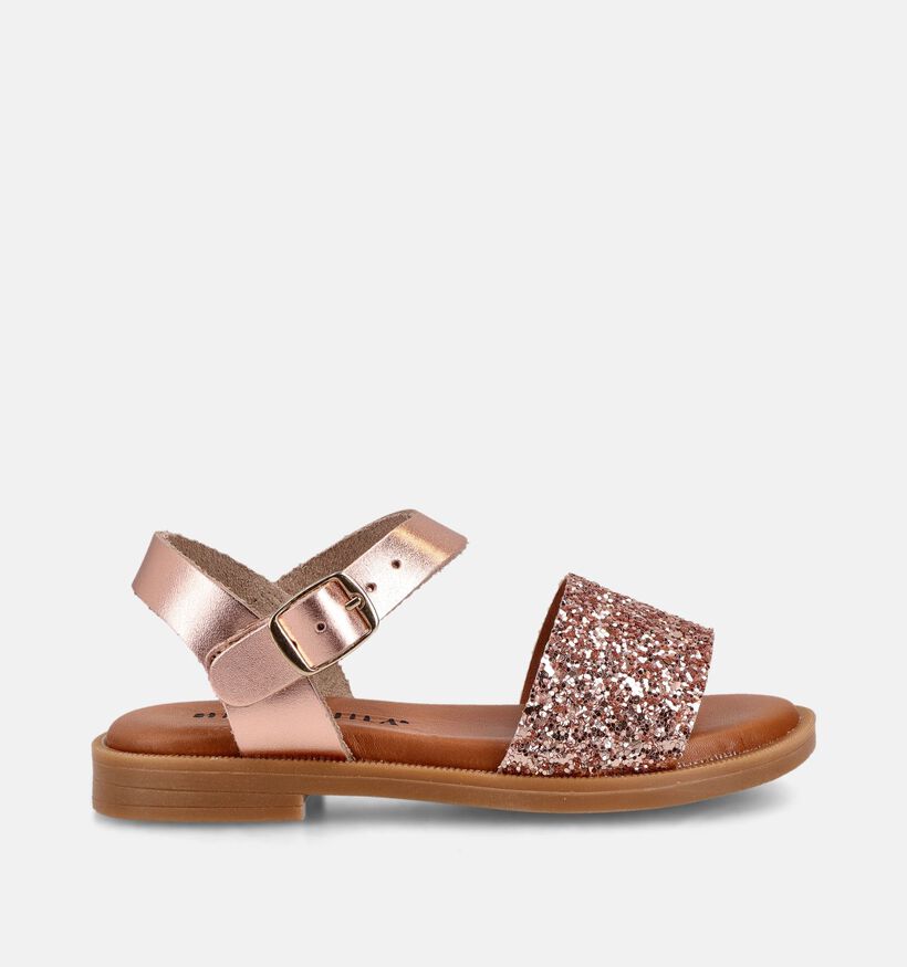 Milo & Mila Glitter Rose Gold Sandalen voor meisjes (372980)