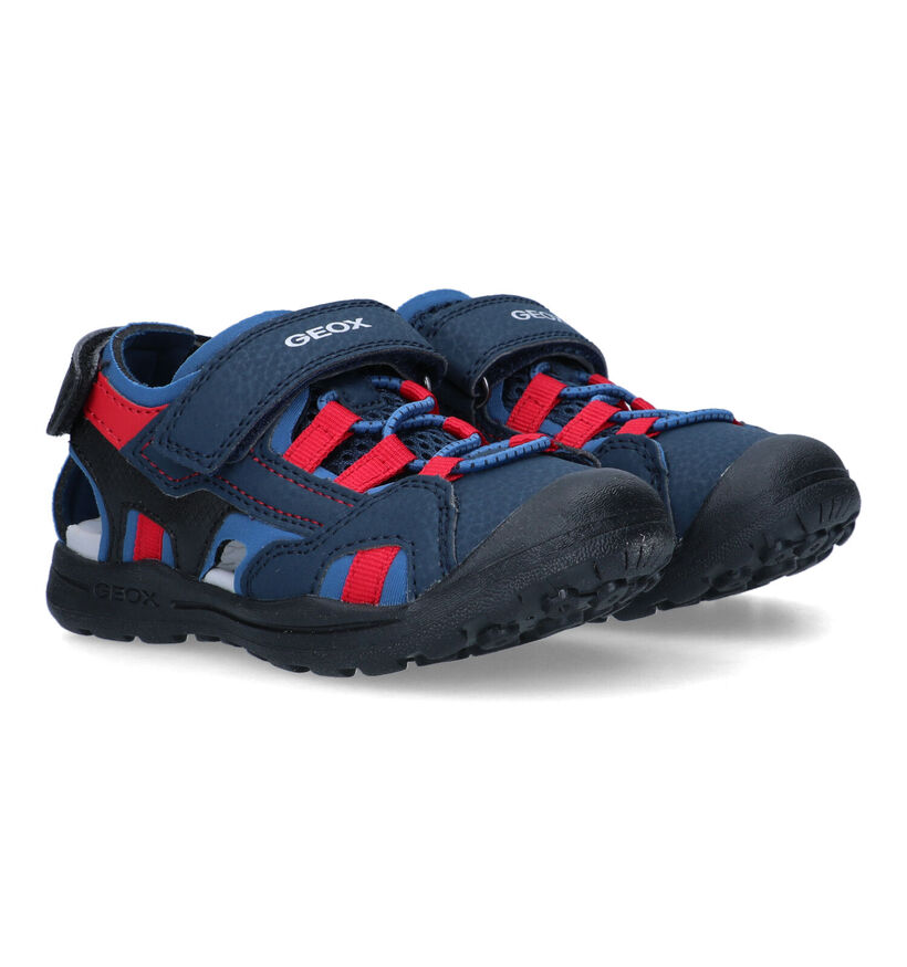 Geox Veniett Sandales en Bleu en simili cuir (326605)