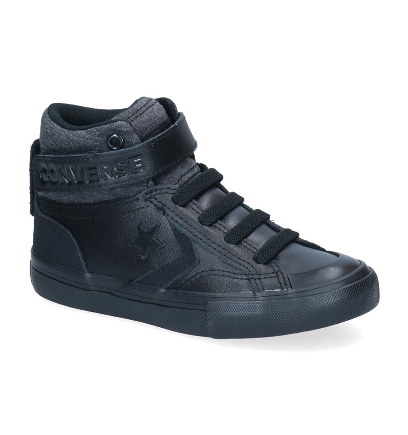 Converse Pro Blaze Strap HI Zwarte Sneakers voor jongens (293598) - geschikt voor steunzolen