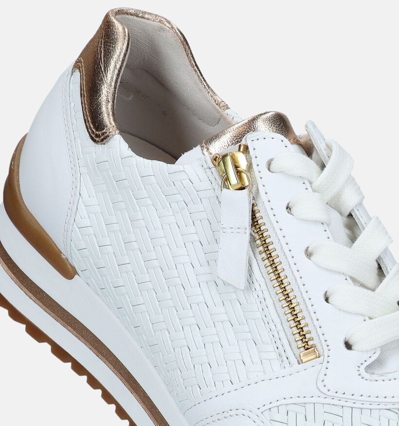 Gabor OptiFit Witte Sneakers voor dames (336161) - geschikt voor steunzolen
