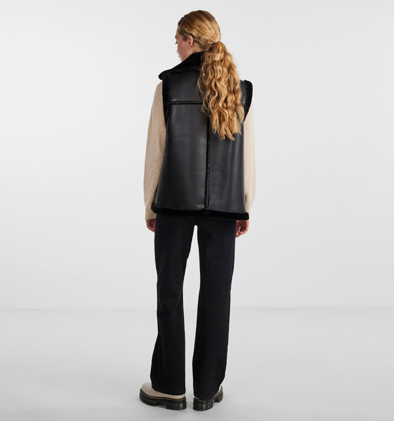 Pieces Nora Zwart Aviator vest Dames Jassen Online op TORFS.BE