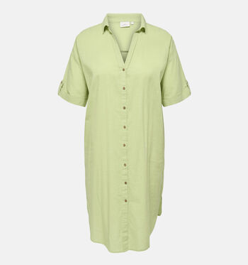 Robe chemise vert