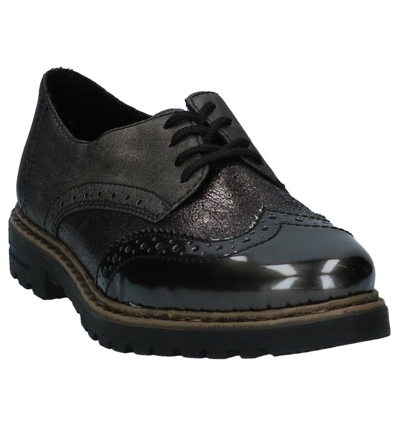 Rieker Bronzen Oxford Veterschoenen in kunstleer (234841)