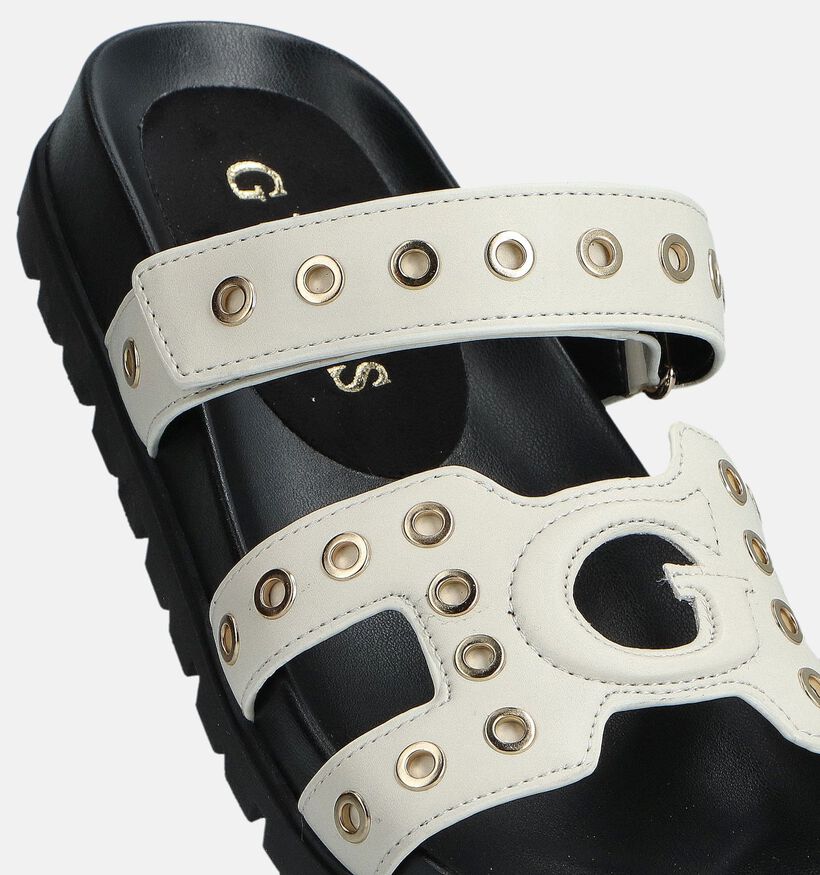 Guess Fashie Ecru Eyelets Slippers voor dames (366557)
