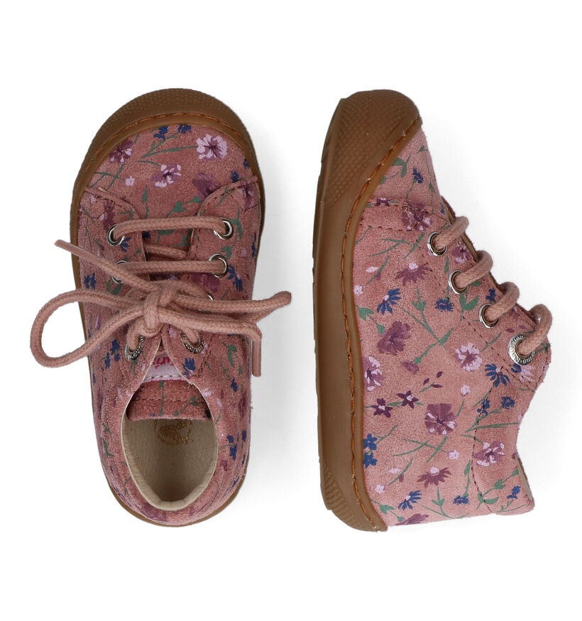 Naturino Cocoon Paarse Babyschoenen voor meisjes (316128) - geschikt voor steunzolen