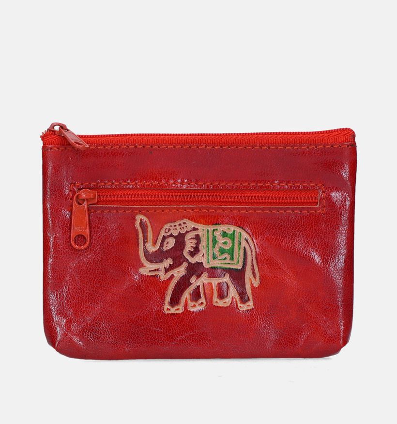Euro-Leather Porte-monnaie en Rouge pour femmes, filles (333053)