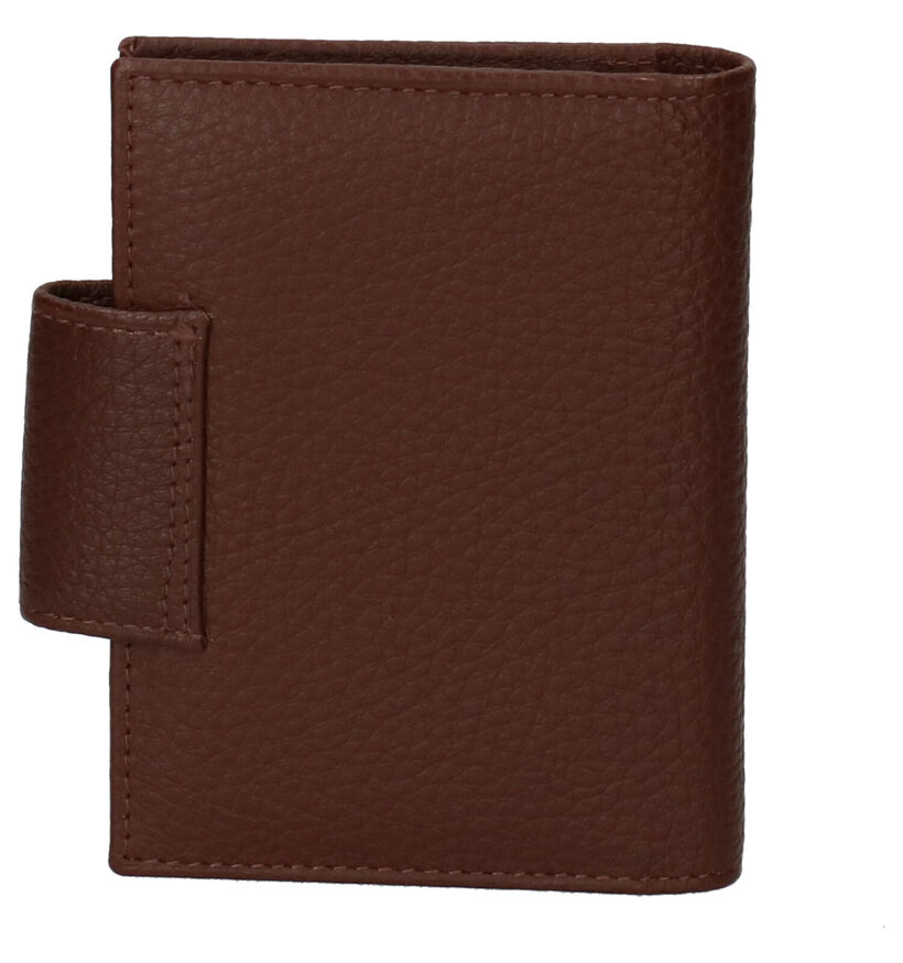 Crinkles Porte-cartes en Marron en cuir (263713)