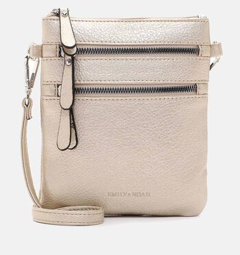 Emily & Noah Crossbody tassen Beige/Goud/Cognac/Taupe/Rood