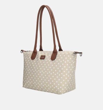 Charm London Shoppers Zwart/Beige/Blauw/Groen