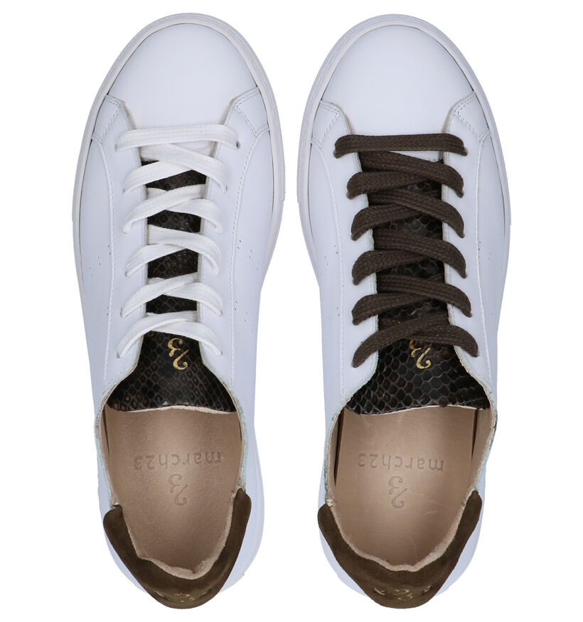 March23 Elmar Sneakers Wit in leer (269422)