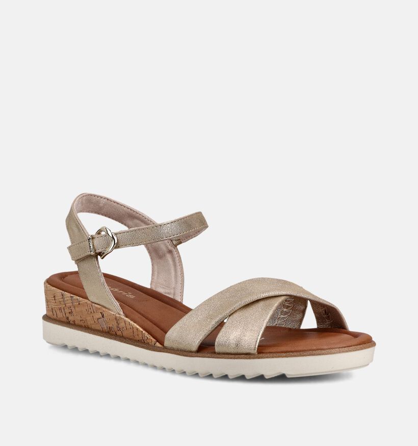 Tamaris Gouden Sandalen met Sleehak voor dames (371698)