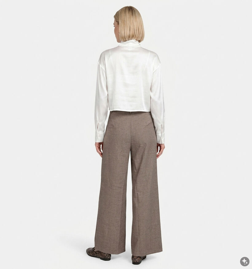 Minuit Douze Wesley Pantalon classique en Beige pour femmes (381852)
