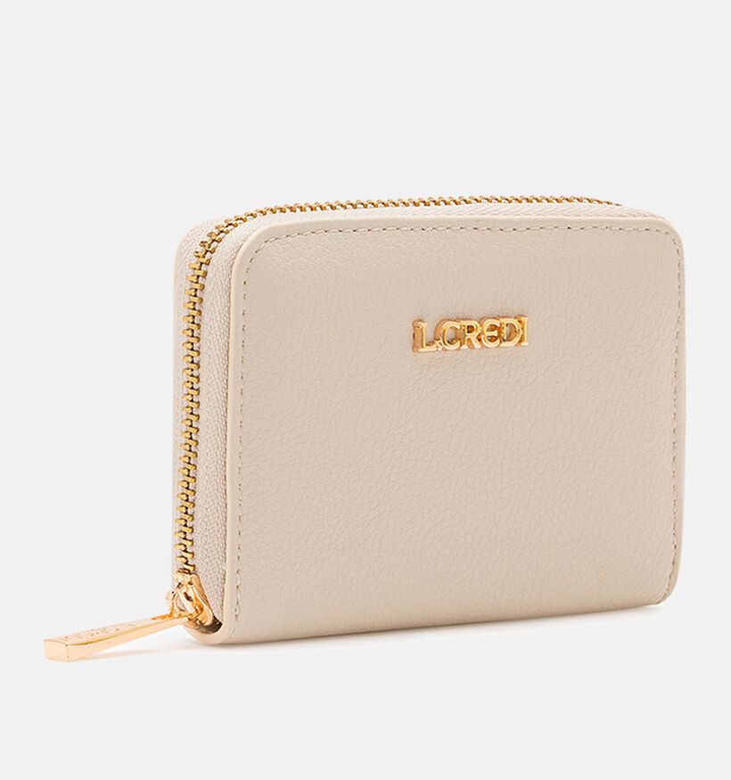 L.Credi Filippa Kaki Ritsportemonnee L.Credi Filippa Beige Ritsportemonnee voor dames (356603)