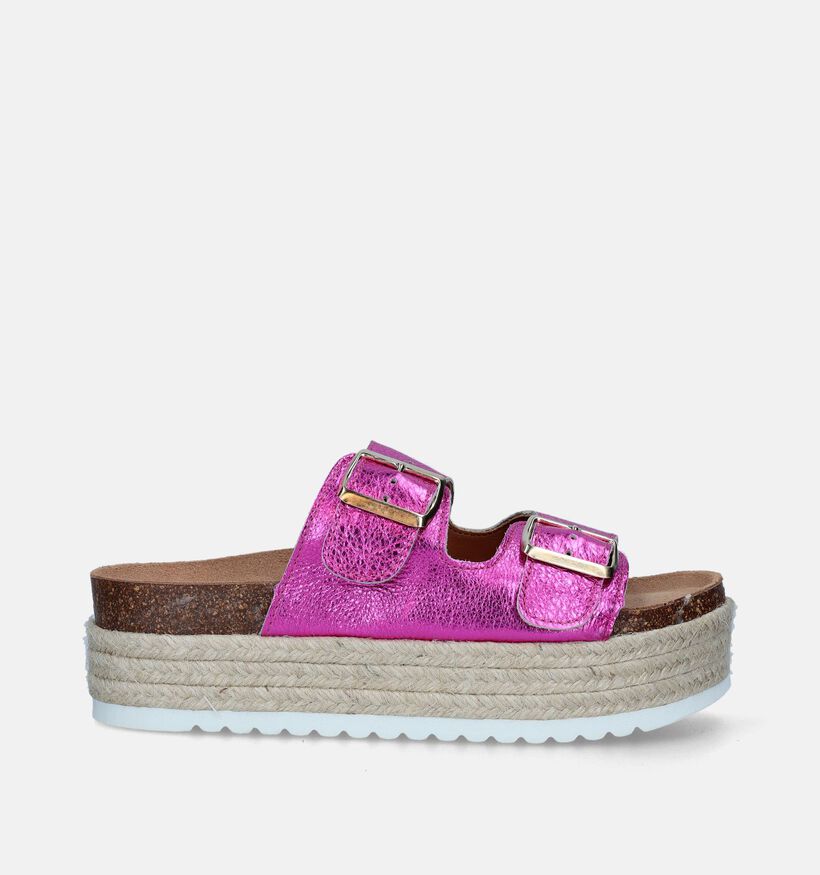 Sweet Lemon Nozan Fuchsia Platform Slippers voor dames (341724)