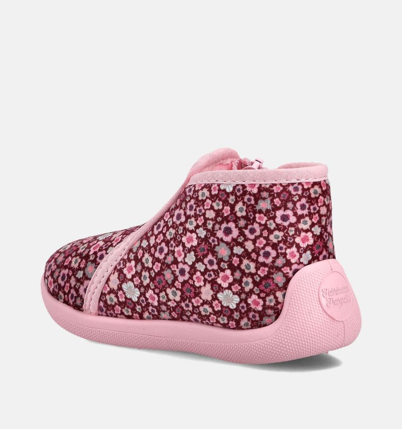 Milo & Mila Bordeaux/Roze Pantoffels voor meisjes (364918) - geschikt voor steunzolen