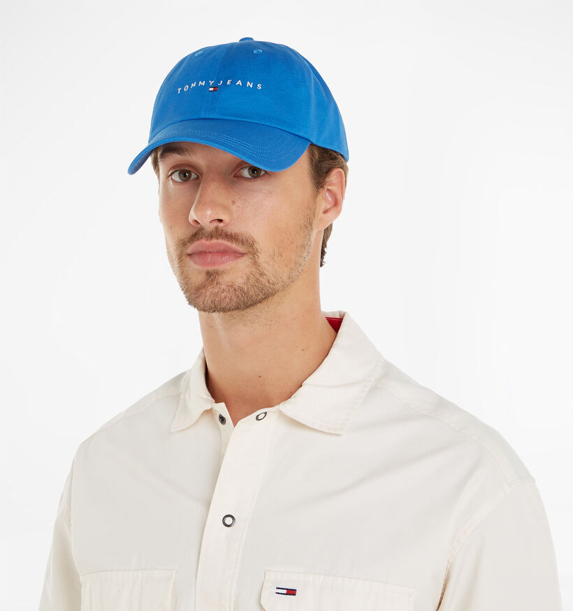 Tommy Hilfiger Linear Logo Blauwe Pet voor heren (343528)