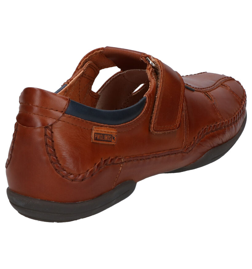 Pikolinos Puerto Rico Cognac Velcroschoenen in leer (289155)