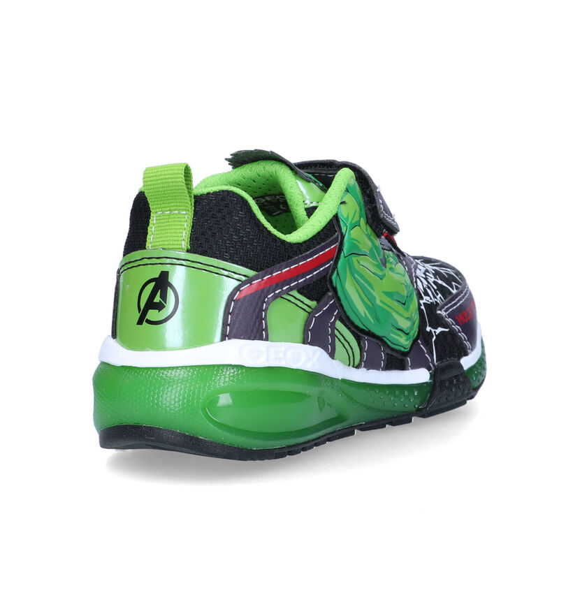 Geox Marvel Avengers The Hulk Groene Sneakers voor jongens (321560) - geschikt voor steunzolen