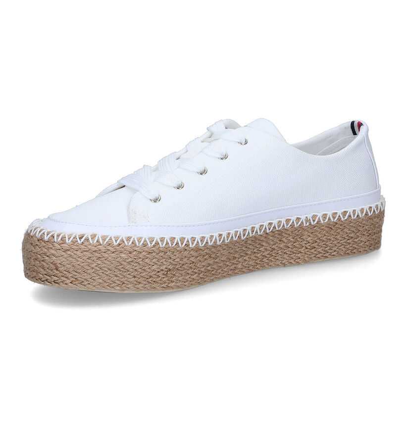 Tommy Hilfiger Rope Vulc Witte Sneakers voor dames (304008) - geschikt voor steunzolen