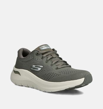 Skechers Arch Fit Low Sneakers Blauw/Groen/Grijs