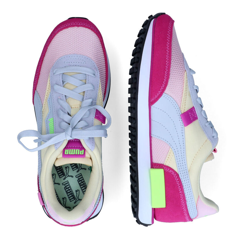 Puma Future Rider Baskets en Rose pour femmes (307176) - pour semelles orthopédiques